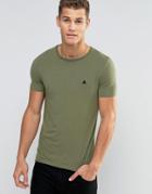 Asos Extreme Muscle T-shirt With Logo In Green - Green