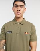 Ellesse Montura Polo In Khaki-green