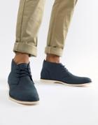 New Look Chukka Boots In Navy - Navy