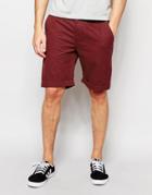 D-struct Turn Up Chino Shorts - Red
