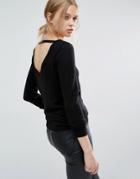 Vila Scoop Back Jumper - Black