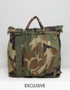 Reclaimed Vintage Camo Tote Bag - Green