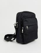 New Look Flight Bag With Zip Detail In Black - Black
