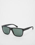 Emporio Armani Square Sunglasses - Black