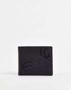 Gianni Feraud Embossed Real Leather Bill Fold Wallet-black