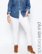 New Look Plus Skinny Jeans - White
