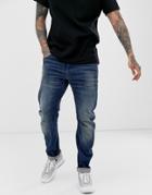 G-star Arc 3d Slim Fit Jeans In Medium Aged - Blue