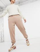 Mennace Essential Regular Sweatpants In Stone-neutral