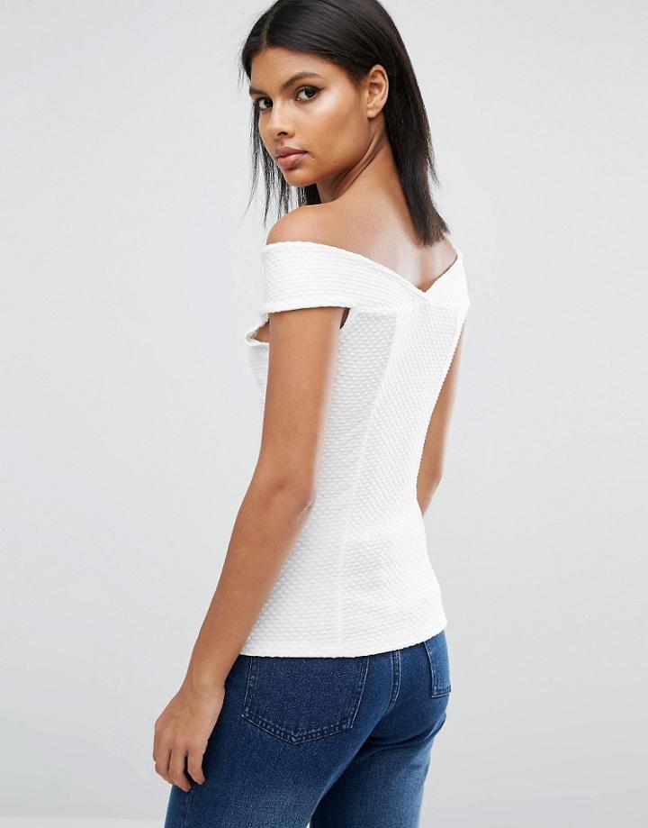 Daisy Street Off Shoulder Top - White