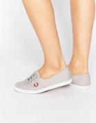 Fred Perry Aubrey Twill Gray Sneakers - Gray
