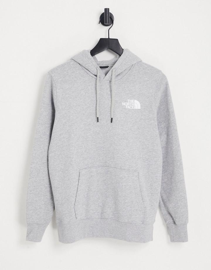 The North Face Ic Geo Nse Box Back Print Hoodie In Gray