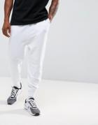 Asos Drop Crotch Jogger In White - White