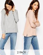 Asos Jumper With Crew Neck 2 Pack