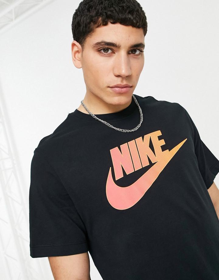 Nike Futura Chest Print T-shirt In Black