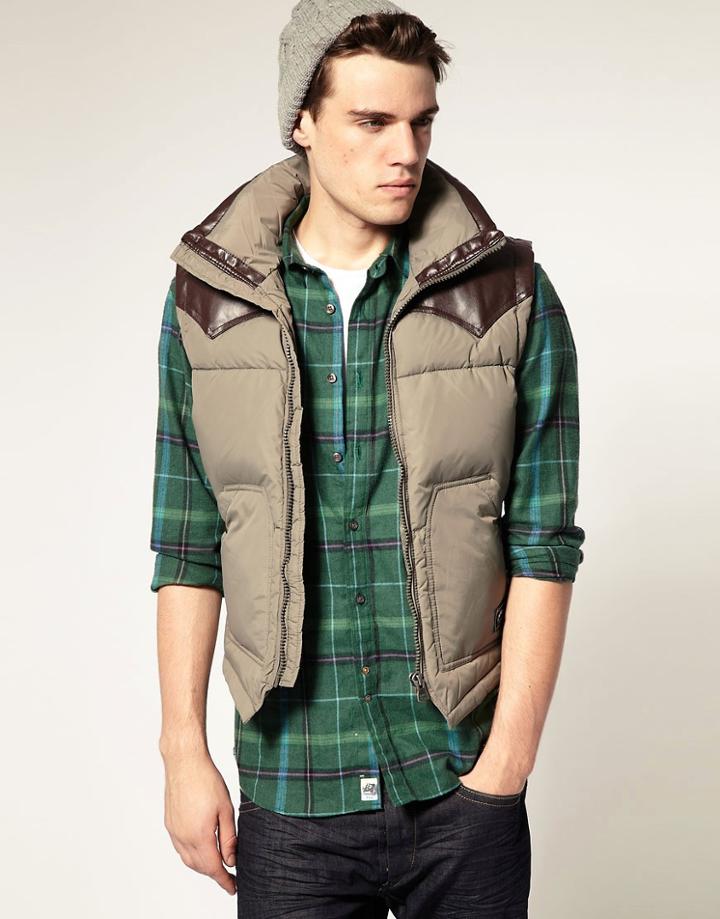 Diesel Werty Padded Gilet - Green
