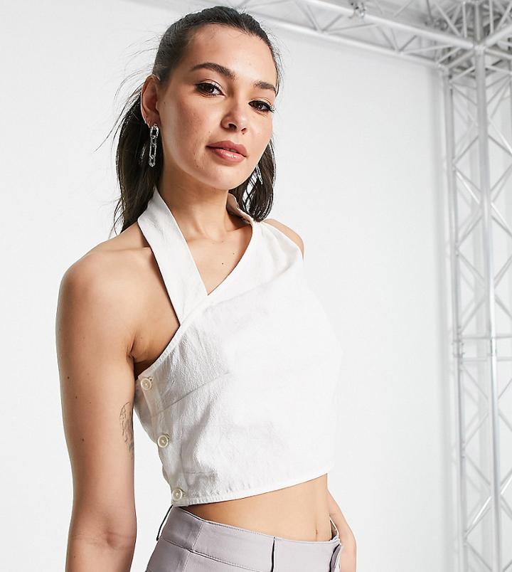 4th & Reckless Tall Twist Back Top In White - Part Of A Set