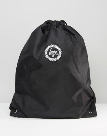Hype Drawstring Backpack - Black