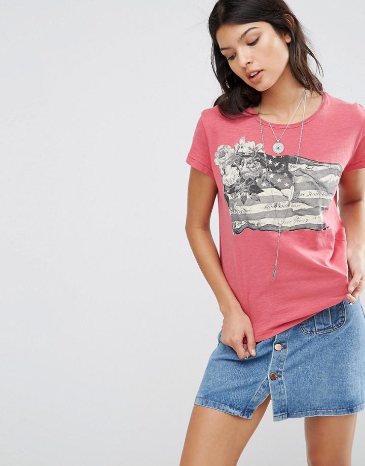 Pepe Jeans Janey Logo T-shirt - Pink