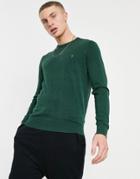 Farah Mullen Cotton Sweater In Green