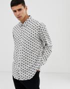 Another Influence Arrow Print Long Sleeve Shirt - Cream