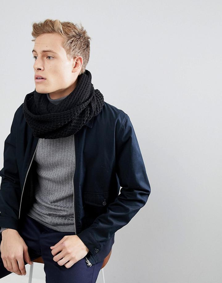 Jack & Jones Tube Scarf - Black