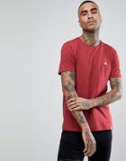 Pretty Green Mitchell Crew Neck T-shirt In Red - Red