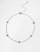 Asos Mini Arrow Choker Necklace - Silver