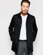Noose & Monkey Trench With Stretch - Black