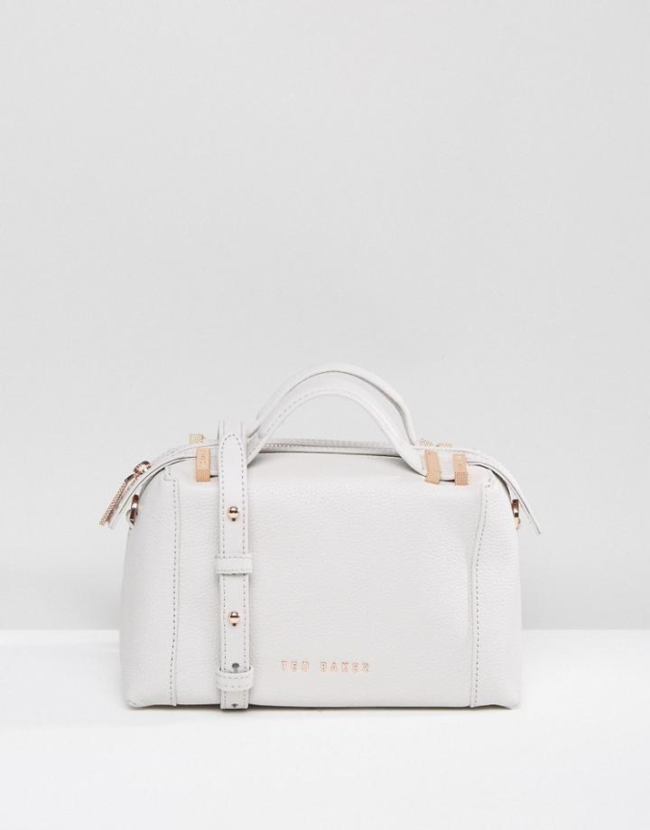 Ted Baker Pop Handle Small Tote Bag - Gray