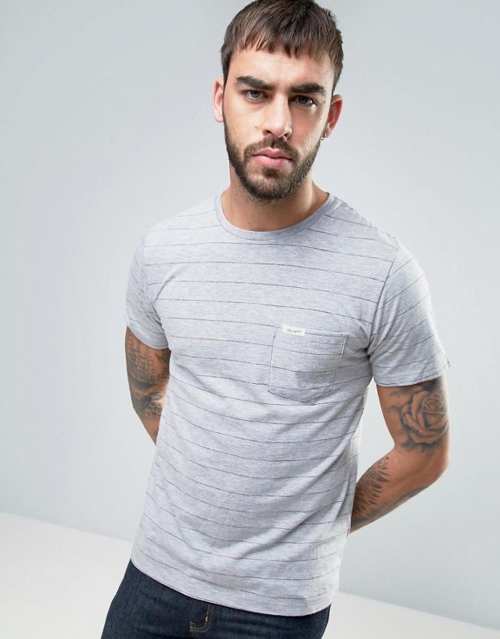 Wrangler Striped T-shirt - Gray