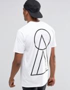 New Love Club Tri-circle Back Print T-shirt - White