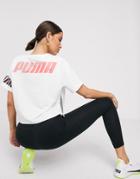 Puma Modern Sport Crop T-shirt In White - White