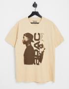 New Look Tupac T-shirt In Off-white