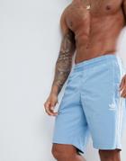 Adidas Originals Adicolor Swim Shorts In Blue Cw1306 - Blue
