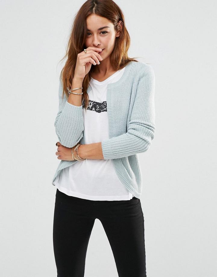 Jdy Patrcia Knit Cardigan In Grey - Gray Mist