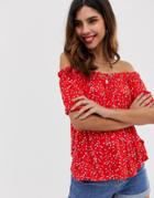 Vero Moda Ditsy Floral Bardot Top - Multi