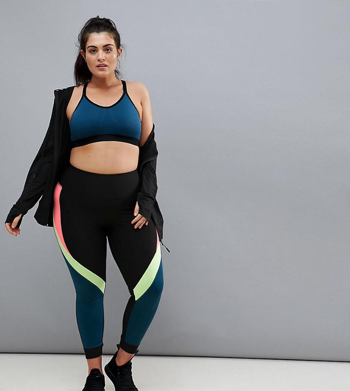 Nola Color Block Crop Leggings - Multi