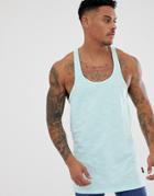 D-struct Longline Racer Back Tank In Mint - Green