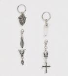 Reclaimed Vintage Inspired Earring Pack With Gothic Style Charms Exclusive To Asos-silver