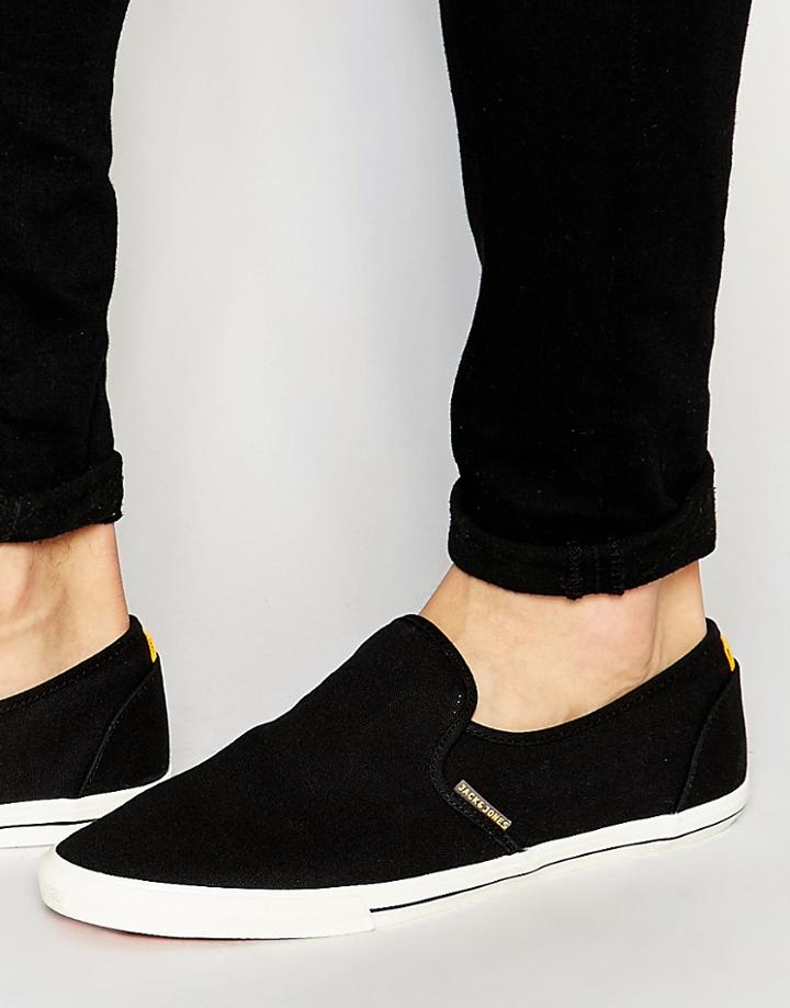 Jack & Jones Spider Canvas Loafer - Black