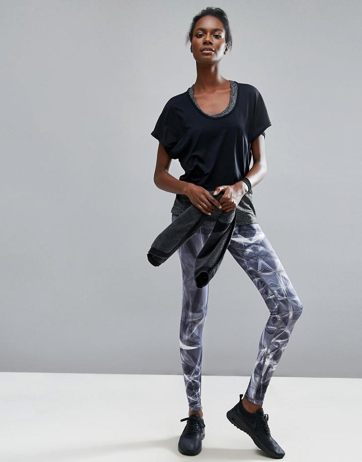 Yas Printed Leggings - Multi