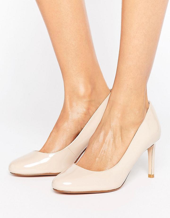 Dune Round Toe Court Shoe - Beige