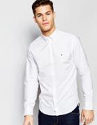 Tommy Hilfiger Oxford Shirt In New York Regular Fit In White - White