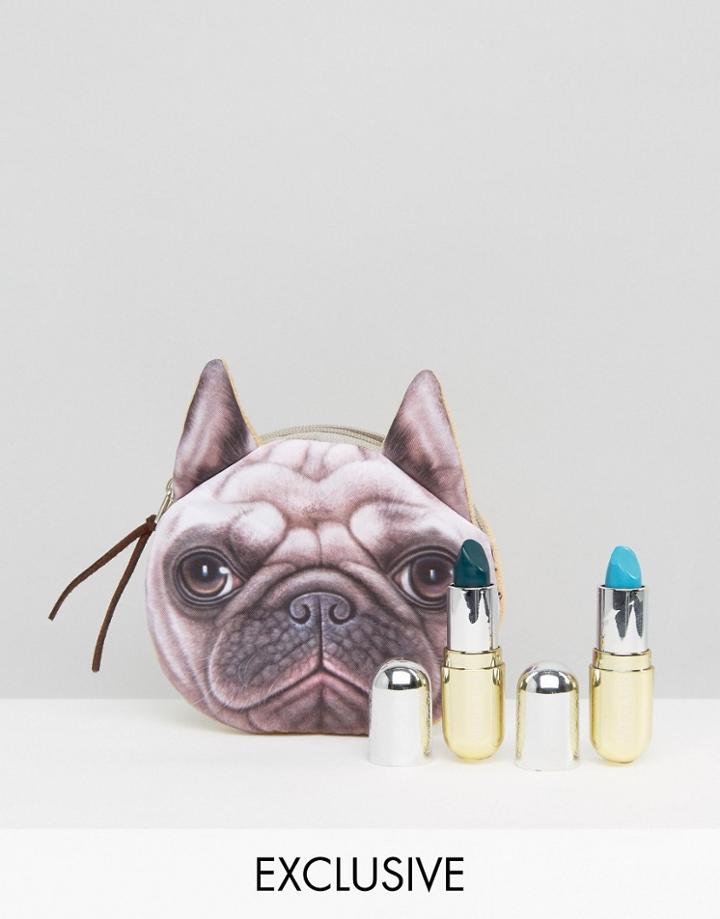 Winky Lux Asos Exclusivelipstick Duo & Free Pug Pouch - Multi