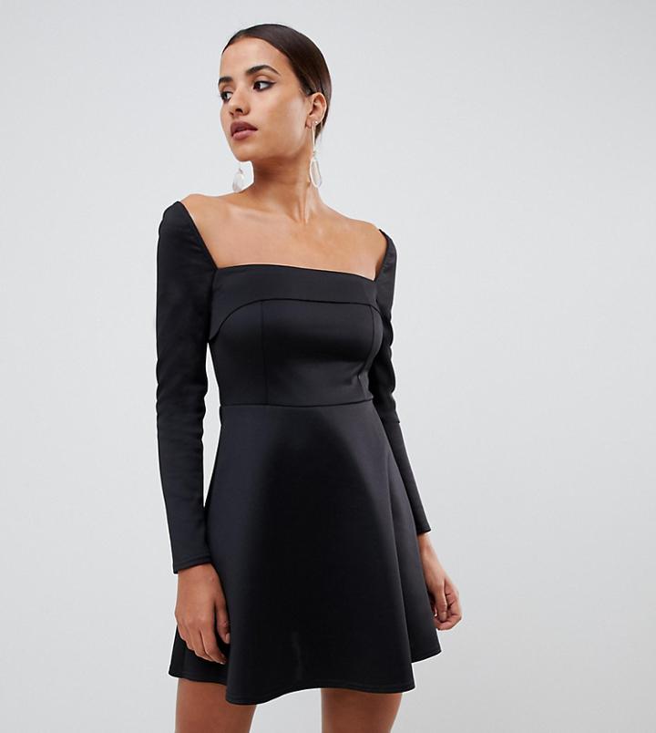 Asos Design Square Neck Mini Prom Dress