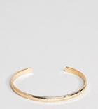 Asos Design Curve Minimal Faceted Cuff Bracelet - Gold