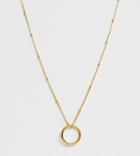 Astrid & Miyu 18k Gold Plated Halo Pendant Necklace