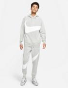 Nike Swoosh Pack Hoodie In Gray Heather-grey