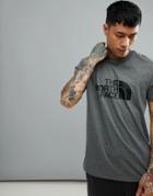 The North Face Easy Print T-shirt In Medium Gray Heather - Gray