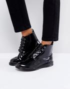Truffle Collection Lace Up Ankle Boots - Black